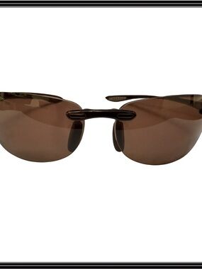 Maui Jim Sandy Beach MJ0408S Polarized Sport Brown Sunglasses Japan + Cablz XS